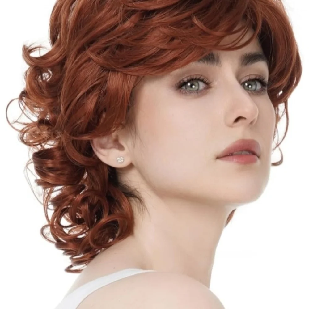 🎈Radiant Auburn Curly Wig🎈 - Picture 10 of 11